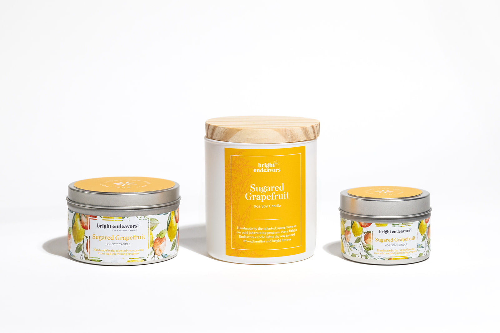 Bright Endeavors Sugared Grapefruit candles