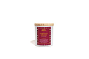 Vanilla Sugar Berries Candle With Plaid Design Red